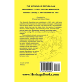 The Woodville Republican: Mississippi's Oldest Existing Newspaper, Volume 5: January 1, 1881-December 22, 1883 back cover