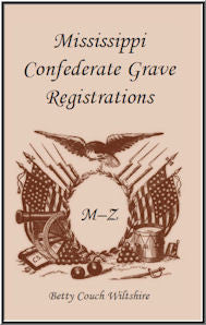 Mississippi Confederate Grave Registrations M-Z