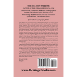 The Rev. John Williams, Captive of the Indians from 1703-1706 back cover
