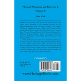 Plemons/Plemmons and Kin: A to Z Volume 2 back cover