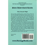 Staten Island [New York] Church Records back cover