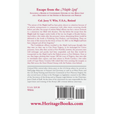 Escape from the "Maple Leaf", Including a roster of Confederate Officers on the "Maple Leaf" and a discussion of the System of Exchanges and Paroles back cover