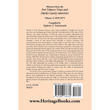 Abstracts from the Port Tobacco Times and Charles County [Maryland] Advertiser: Volume 3, 1870-1875 back cover