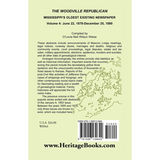 The Woodville Republican: Mississippi's Oldest Existing Newspaper, Volume 4: June 22, 1878-December 25, 1880 back cover