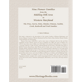 Nine Pioneer Families From the Sideling Hill Area in Western Maryland back cover