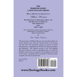 The Warriner Family of New England Origin back cover