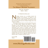 Marriages, Deaths, Accidents, Duels and Runaways, etc., Compiled from the "Weekly Georgia Telegraph", Macon, Georgia, 1850-1853 back cover