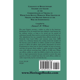 Catalogue of Revolutionary Soldiers and Sailors of the Commonwealth of Virginia to Whom Land Bounty Warrants Were Granted back cover