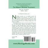 Marriages, Deaths, Accidents, Duels and Runaways, etc., Compiled from the "Weekly Georgia Telegraph", Macon, Georgia, 1858-1860 back cover
