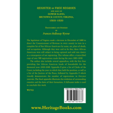Register of Free Negroes and also of Dower Slaves, Brunswick County, Virginia, 1803-1850 back cover