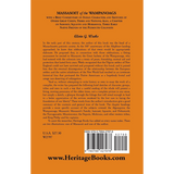 Massasoit of the Wampanoags back cover