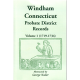 Windham (Connecticut) Probate District Records, Volume 1 (1719-1734)