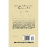 Mississippi Confederate Grave Registrations, A-L back cover