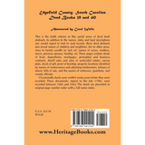 Edgefield County, South Carolina, Deed Books 39 and 40 back cover