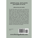 Edgefield County, South Carolina, Deed Books 44 and 45 back cover