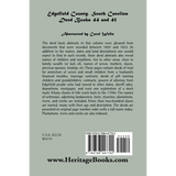 Edgefield County, South Carolina, Deed Books 44 and 45 back cover