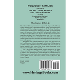 Poquoson Families, Volume II: The Holloway, Messick, and Linton Families of the Poquoson District, York County, Virginia [paper] back cover