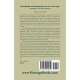 The Battle of Sacramento: Forrest's First Fight, A Skirmish of Future Generals back cover