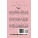 Poquoson Families, Volume V: The Gilbert and Hopkins Families of the Poquoson District, York County, Virginia [paper] back cover