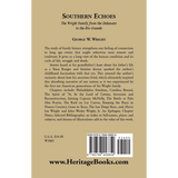 Southern Echoes: The Wright Family from the Delaware to the Rio Grande back cover