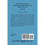 Judgment Records of Dorchester, Queen Anne's and Talbot Counties back cover