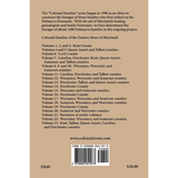 Colonial Families of the Eastern Shore of Maryland, Volume 14 back cover