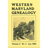 Western Maryland Genealogy, Volume 2, No. 1-4, 1986