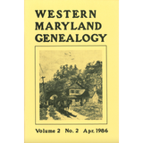 Western Maryland Genealogy, Volume 2, No. 1-4, 1986