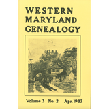 Western Maryland Genealogy, Volume 3, No. 1-4, 1987