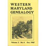 Western Maryland Genealogy, Volume 3, No. 1-4, 1987