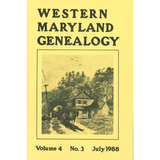 Western Maryland Genealogy, Volume 4, 1-4, 1988