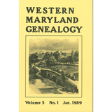 Western Maryland Genealogy, Volume 5, No. 1