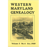 Western Maryland Genealogy, Volume 5, No. 4