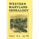 Western Maryland Genealogy, Volume 7, 1-4, 1991