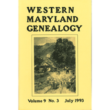 Western Maryland Genealogy, Volume 9, 1-4, 1993