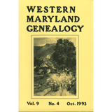 Western Maryland Genealogy, Volume 9, 1-4, 1993