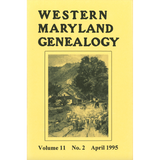 Western Maryland Genealogy, Volume 11, No. 2