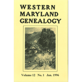 Western Maryland Genealogy, Volume 12, No. 1-4, 1996
