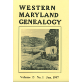 Western Maryland Genealogy, Volume 13, No. 1