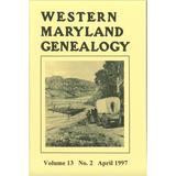 Western Maryland Genealogy, Volume 13, No. 2