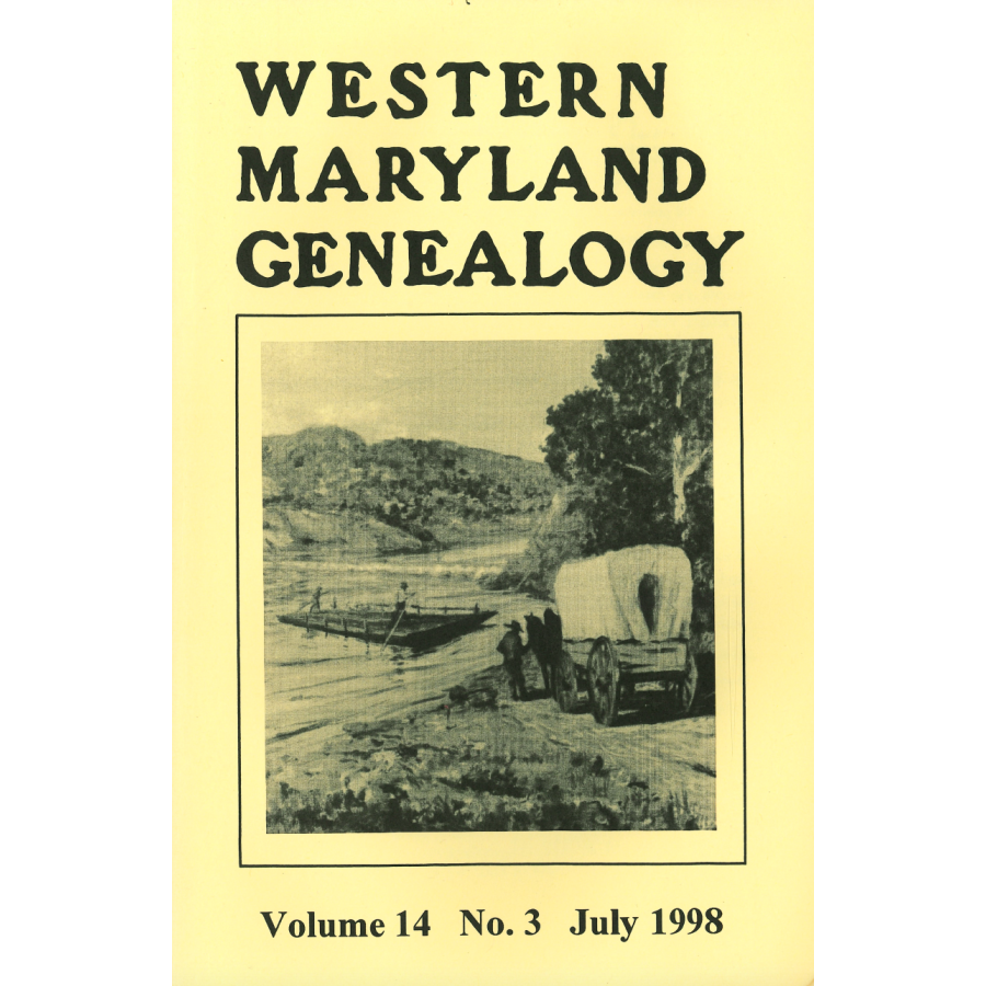 Western Maryland Genealogy, Volume 14, No. 3