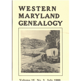 Western Maryland Genealogy, Volume 15, No. 3, 1999
