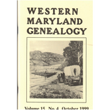 Western Maryland Genealogy, Volume 15, No. 4, 1999