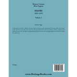 Monroe County, West Virginia Deaths, Volume 1, 1853-1870