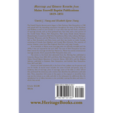 Marriage and Divorce Records from Maine Freewill Baptist Publications, 1819-1851 back cover