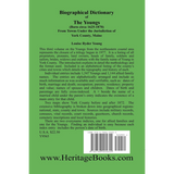 Biographical Dictionary of the Youngs (born circa 1625-1870) from Towns under the Jurisdiction of York County, Maine back cover