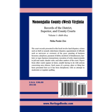 Monongalia County, (West) Virginia Records of the District, Superior, and County Courts, Volume 7, 1808-1814 back cover