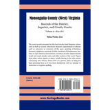 Monongalia County, (West) Virginia: Records of the District, Superior, and County Courts, Volume 9 1813-1817 back cover