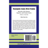 Monongalia County, (West) Virginia Records of the District, Superior, and County Courts, Volume 11, 1819-1822 back cover
