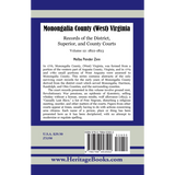 Monongalia County, (West) Virginia Records of the District, Superior, and County Courts, Volume 12, 1822-1823 back cover